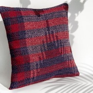 土耳其地毯抱枕套 羊毛抱枕套 kilim圖騰地毯枕頭套-英國格紋風