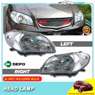 Toyota Vios NCP42 2006 - 2008 DEPO Front HeadLamp Head Lamp Light (No Bulb)