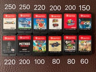 Switch game Nintendo 無盒 創世小玩家 異度神劍2 太鼓 Mario 3D world odyssey tennis 零 Metroid dread rabbits monster hunter mhr splatoon  drift tricks