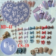 All 3D Mini Bowknot Mould Silicone Nail Carving Casting Mold UV Gel Manicure Tools
