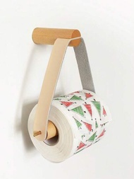 1件波希米亞風格紙巾盒架 - 吊掛式紙巾架，適用於廚房，浴室。可用於手巾，浴巾，衛生紙和自粘衛生紙架壁掛。