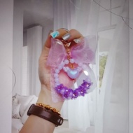 GANTUNGAN Aimee Keychain Pearl Ribbon Aimee Bag Keychain Pearl Ribbon