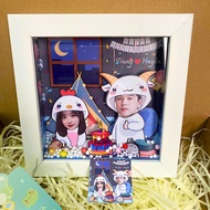 3D photo frames, HANDADE embossed photo frames, gifts for lovers and friends