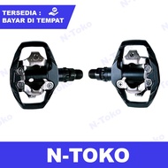 Pedal Sepeda Shimano PD-M530 Deore M530 Dual Sided Hitam Road Bike