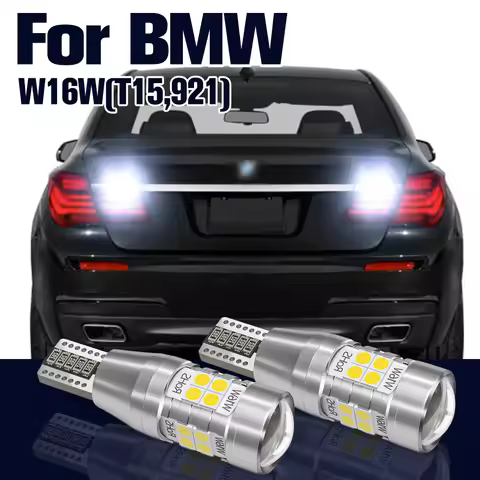 Reverse Light W16W T15 921 2x LED Backup Lamp For BMW F12 F13 F06 E65 E66 E67 F01 F02 F03 F04 X3 E83