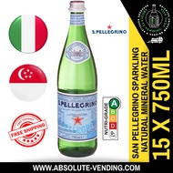 [JUMBO PACK] SAN PELLEGRINO Sparkling Mineral Water 750ML X 15 (GLASS) - FREE DELIVERY within 3 working days!