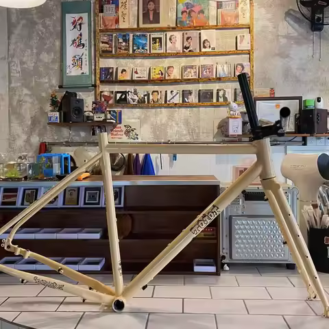 700C Gravel Road Bike Frame/Fork/4130 Chrome Molybdenum Steel Barrel AxleTraveling Bicycles Frame/Fo