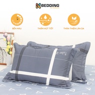 Vỏ gối nằm chần bông K-Bedding by Everon chất vải Cotton thoáng mát (45x65cm) Pillowcases