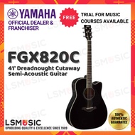 Yamaha FGX820C II Acoustic Electric Guitar 41' Dreadnought Cutaway Semi Acoustic Guitar ( FGX 820C /