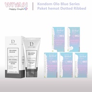 Kondom Olo Japanse grig Blue Series Penyambungan Pria duriz Extra Ultra Thin Fitedd Tektur Lembut