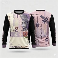 Malaysia Bank Note Pattern Sweatshirt - Unique Stylish Top
