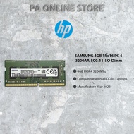 SAMSUNG 4GB 1Rx16 PC4-3200AA SO-DIMM