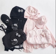 hello Kitty 衛衣外套 行李袋 cap帽 長袖褸 手提袋 大容量 粉紅色 黑色 水鑽 棒球帽 日本限定 限量版 代購 蝴蝶結 蕾絲 波士頓 水桶包 腋下包 olive des olive b