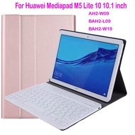 Huawei Mediapad M5 Case Keyboard for Huawei Mediapad M5 Lite 10 10.1 inch BAH2-W09 BAH2-L09 BAH2-W19 Bluetooth Keyboard Leather Cover
