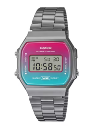 Casio Standard นาฬิกาข้อมือผู้ชาย สายสแตนเลส รุ่น A168A168WERA168WERBA168WERG (A168WER-2AA168WERB-2A