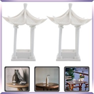 Miniature Outdoor Decor Gardening Potted Decoration Gazebo 2 Pcs pinjun