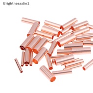 [Brightnessdin] 100Pcs 1/2.5/4/6mm Copper Ring Terminal Wire Connection Tube Bare Cable Battery Term