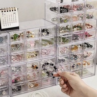 Handmade Hand Beaded Storage Box Storage Jewelry Anti-dust Transparent Drawer Multi-Layer Cosmetic P