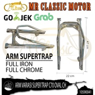 Swing Arm Lengan Ayun Supertrap C70 Oval Chrome