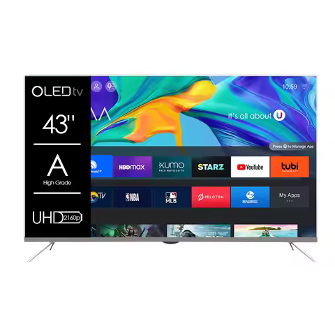 OLED TV 43 50 55 65 75 85 Inch 4K UHD WebOS Google Android Smart TV No Frame Ultra Thin LED Televisi