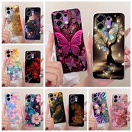 For Oppo K13 Turbo Pro Case PLE110 Luxury Butterfly Tree Painted Cover Soft Silicone Case For Oppo K
