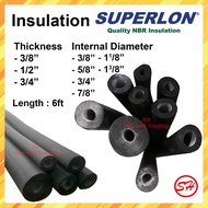 SUPERLON INSULATION FOR AIRCOND PIPING pipe hitam