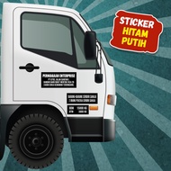 STICKER PERMIT LORI/LORRY (CUSTOM STICKER COMPANY ADDRESS)