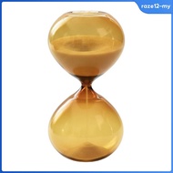 [RazecaMY] Amber-Tinted Glass Decor  Decorative Sand Clock Time Management Translucent