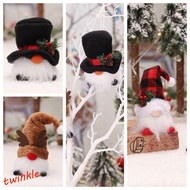 TWINKLE1 Elf Gnome Light, Antlers Dwarf Rudolph Gnome Glowing Doll, Creativity Lattice Hat With Ligh