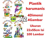 Plastik harumanis / plastik gula kapas / plastik gulali / kemasan harum manis