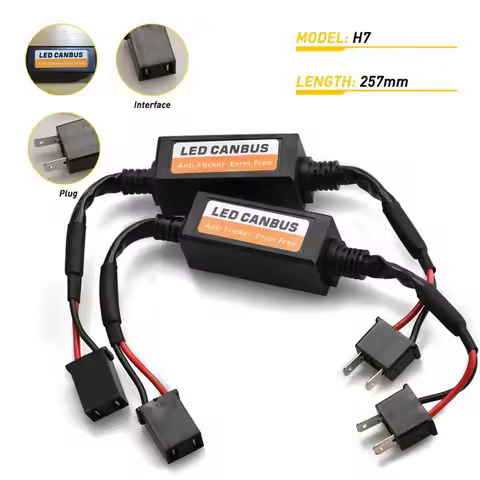HYNBYZJ Car Decoders Plug And Play 2pcs/set 30CM Black H1 H4 H7 H11 9005 9006 9012 Easy To Install F