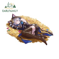 EARLFAMILY HSR Cipher Car Stickers Personality Rearview Mirror Motorcycle Toolbox Helmet Computer Vi