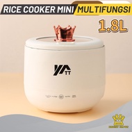 Bright Crown 1.8L Rice Cooker Mini/Penanak nasi 450watt /Panci Listrik/Penanak Nasi Mini Serbaguna