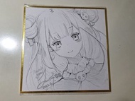 Hololive 潤羽るしあ 手繪色紙