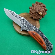 Folding knife Camping knife Outdoor knife NB006-BROWN มีดพับพกพา มีดพก มีดเดินป่า มีดสวยงาม มีดแคมป์
