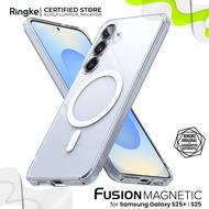 RINGKE® FUSION MAGNETIC Samsung Galaxy S25+/ S25 Crystal Clear Back Shockproof Compatible w/MagSafe 