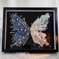 Handmade Crystal Butterfly Frame – Perfect Anniversary & Valentine’s Gift for Girlfriend