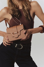 XOTIQUE  Camilla Leather Tan Bag