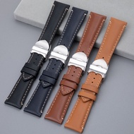 Amor-Tud*or-Suitable for Soft Calf-Skin Watchband Blue Bay Panda TimingM79250 79363Bronze Watch Band22mm