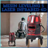 COD DIKIRIM CEPAT Taffware Mesin Self Leveling 5 Line Laser Red Beam Infrared 4D - LD-500 /  LASER l