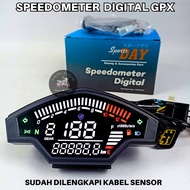 SPEEDOMETER GPX DIGITAL UNIVERSAL IMPORT SPIDO FULL DIGITAL SET SENSOR SPORTS DAY