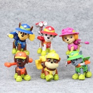 6 PCs / Set Paw Patrol Dogs Puppy Pet Dog Mini Figure Figurine Collection Toy Display Toys Kids Chil