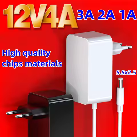 High Quality 100-240V AC DC 12V 4A 3A 2A 1A Power Supply Adapter Charger For LED Strips Router ADSL 