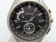 SEIKO BRIGHTZ 電波太陽能手錶 8B63-0AV0 Brights SAGA287 鈦帶 約 20.5cm 盒子和操作確認的手冊
