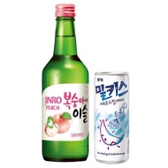Jinro Soju - PEACH - Single Pack Bundle - 13% abv (01 x 360ml Bottle)