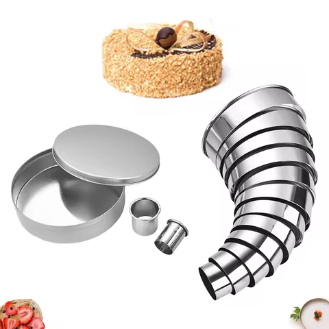 14 Pieces Round Cookie Biscuit Cutter Set Stainless Steel Donut Cutter Ring Molds Kitchen Graduated 
