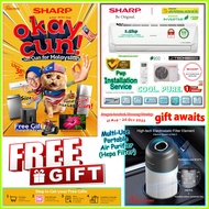 Sharp R32 Inverter Air Conditioner AHX13BED & AUX13BED 1.5hp J-Tech Inverter + Free Gift