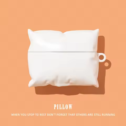 3D Pillow Cover for AirPods 4 Case Cloudy Earphone Case for AirPods Pro 2 Charging Cover for AirPods