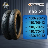 ASCENDO PRO 7 (Den) 100/90-12 110/90-12 110/70-12 130/80-12 130/70-13 ORIGINAL TUBELESS AUTOMATIC MO