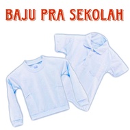 BAJU PRA SEKOLAH - BERKOLAR (BAJU SUKAN PUTIH)
